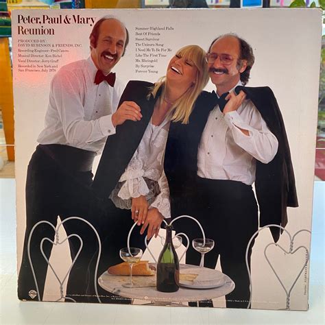 Peter, Paul & Mary - Reunion (Vinyl) – Del Bravo Record Shop