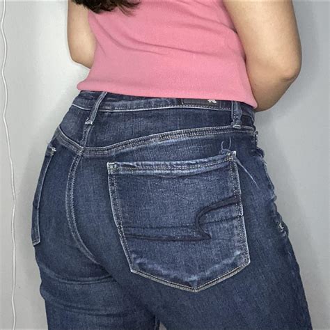 Dark Washed American Eagle Jeans Super Comfortable Depop