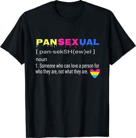 Definition Pansexual Shirt Cute Omnisexual Pride Lgbti Tee T Shirt