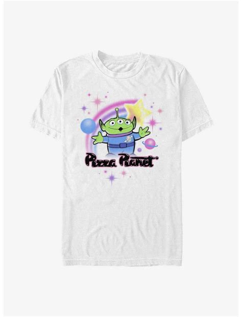 Disney Pixar Toy Story Pizza Planet Alien Airbrush T-Shirt - WHITE ...