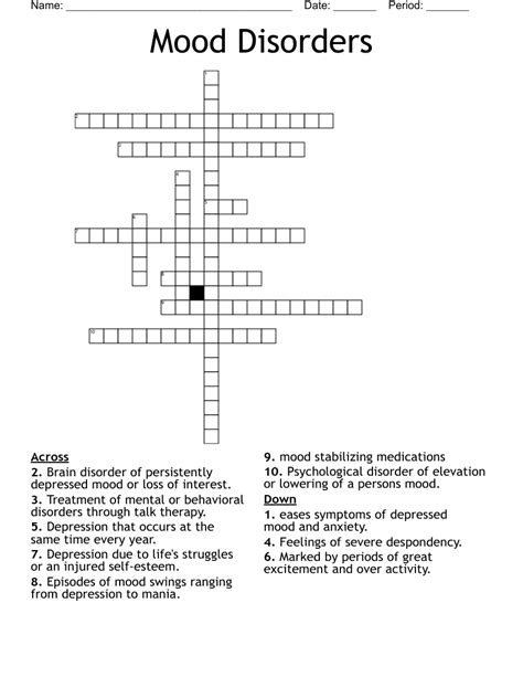 Depression Word Search Wordmint