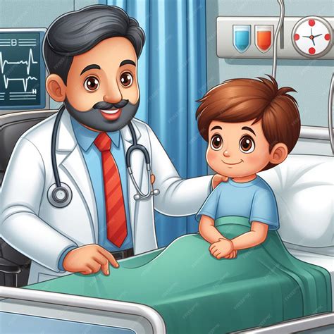 Premium Photo Doctor With Kids In Hospital Cartoon Images Cartoon