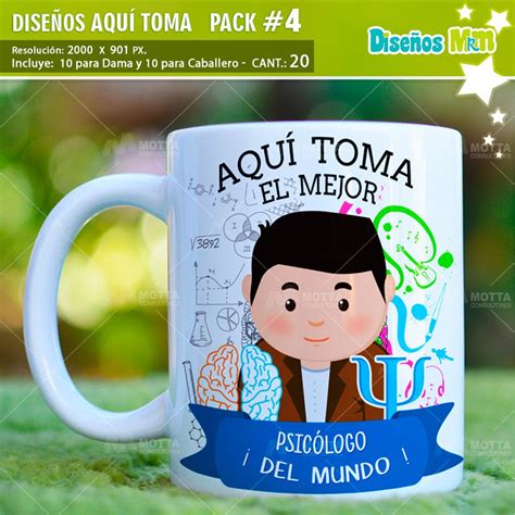 Templetes Plantillas para Mugs PROFESIONES AQUI TOMA Etsy España