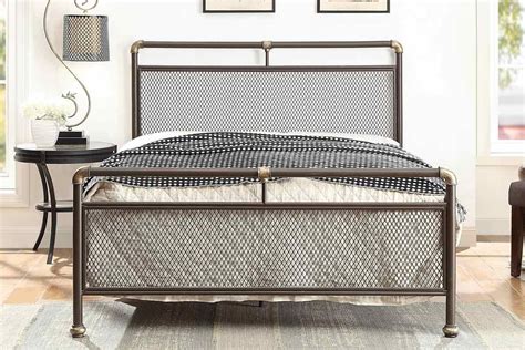 Cambridge Industrial Style Metal Bed Frame Single Double King