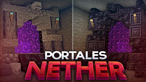 Cómo decorar el PORTAL AL NETHER en minecraft YouTube