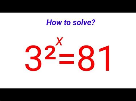 A Nice Exponential Equation Solving By Jakaria Algebra Youtube