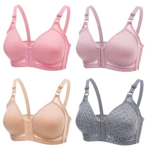 4 Pack Womens Full Figure Minimizer Bras Comfort Busts Wirefree Non Padded Bra Everyday Bra For