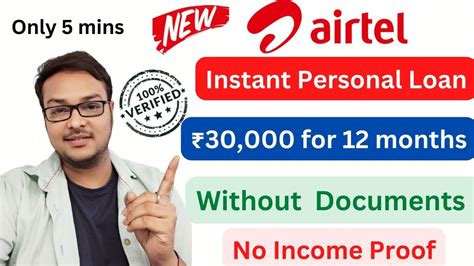 Airtel Instant Personal Loan Proof Rs 30 000 For 12 Months No