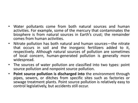 Water pollution, types | PPT