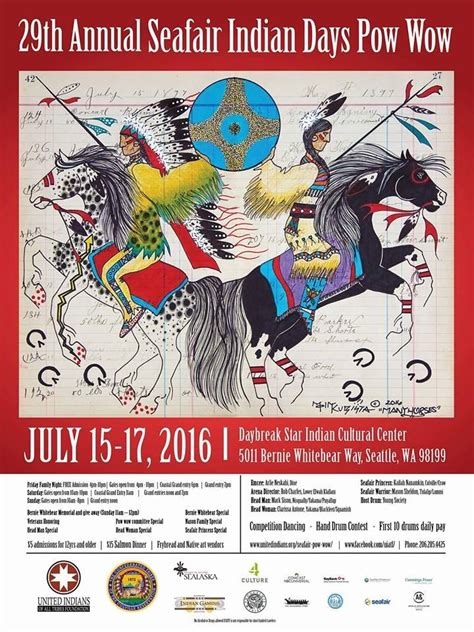 Th Annual Seafair Indian Days Pow Wow Pow Wow Annual Day