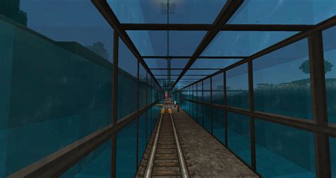 Minecraft Underwater Rail Tunnel Modern Minecraft Houses Minecraft