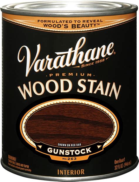 Varathane 1 Qt Rust Oleum Brands 211728H Gunstock Varathane Oil Based