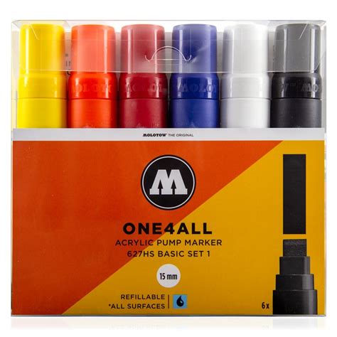 MOLOTOW ONE4ALL Marker 627HS 6er Basic Set 1