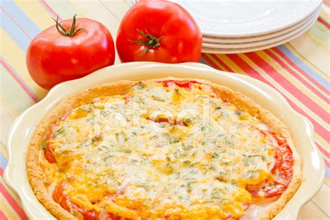 Tomato Quiche With Cheese Stock Photo | Royalty-Free | FreeImages