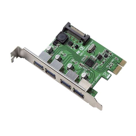 Tarjeta De Adaptador PCI Express PCI E USB 3 0 Con UASP De 4 Puertos EPRI