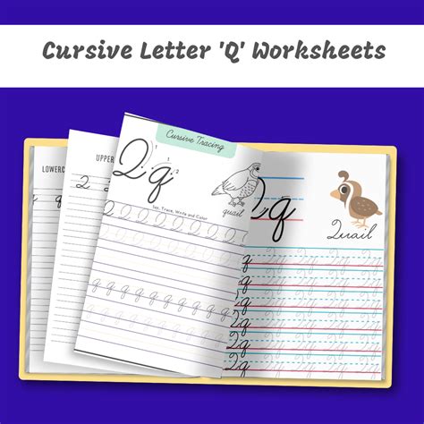 Cursive Q Worksheet (Free Printable) - 24hourfamily.com