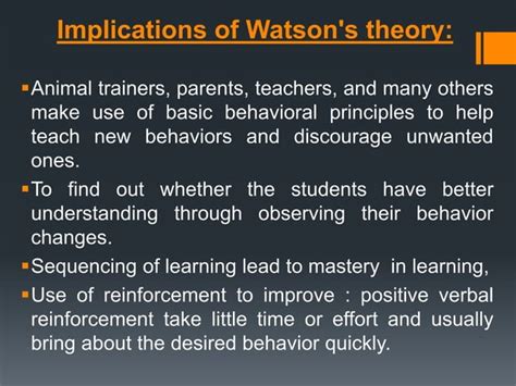 Behaviorism (john b watson) | PPT