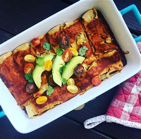 Delicious Vegan Sweet Potato Enchiladas