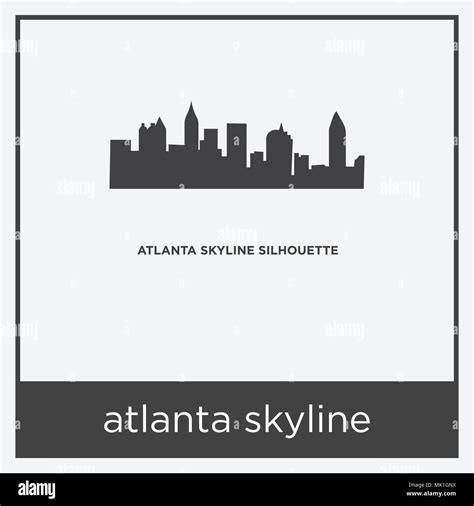 Atlanta Usa City Skyline Silhouette Banque Dimages Vectorielles Alamy