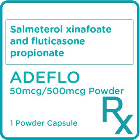 Adeflo Salmeterol Fluticasone 50 Mcg 500 Mg Inhalation 1 Powder Capsule [prescription Required