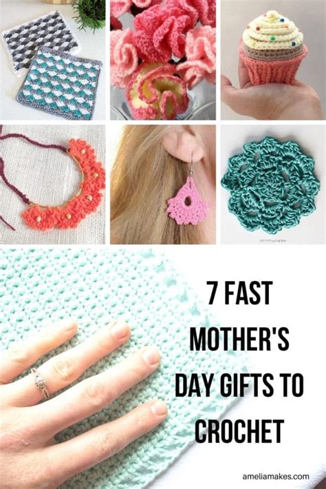 7 Quick And Sweet Mother S Day Gifts To Crochet Amelia Makes