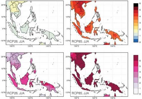 Jja Temperature Anomalies In C Top Row Are Averaged Over The Time