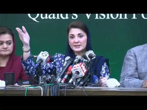 Maryam Nawaz Press Conference Today In Lahore Youtube