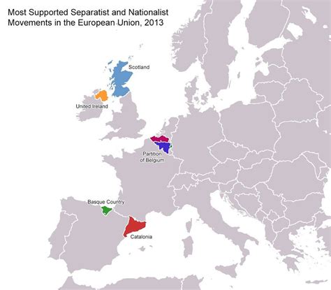 Active Separatist movements in Europe [FIXED] [1158x1014] : MapPorn