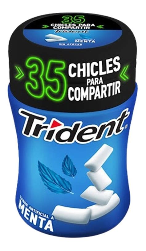 Chicles Trident Botella Menta X Tarros Luegopago