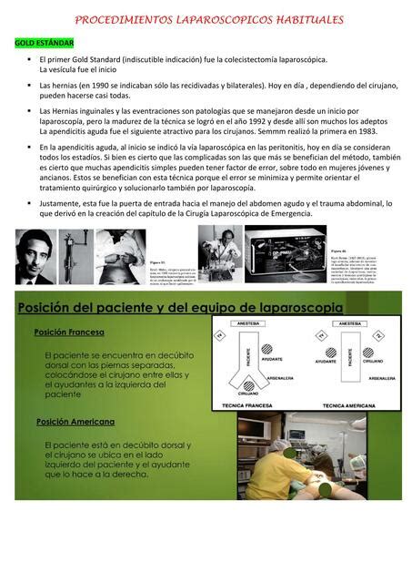 PROCEDIMIENTOS LAPAROSCOPICOS HABITUALES GYANELLA NUÑEZ uDocz
