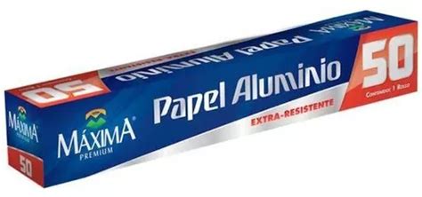 Papel Aluminio Maxima Premium Extra Resistente Modelo 50 MercadoLibre