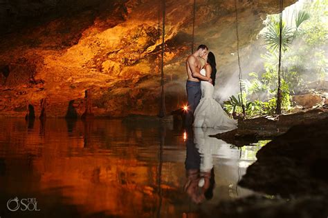 Riviera Maya photography Cenote and Beach Trash the Dress - Reyna and ...