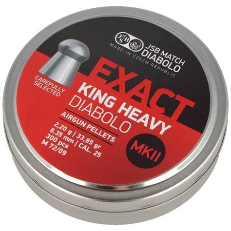 JSB Diabolo Exact King Heavy MKII Pellets 6 35 Mm 300 Pcs