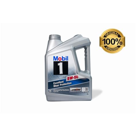 Mobil 1 5w 50 Excellent Wear Protection Advanced Full Synthetic Engine Oil 4l