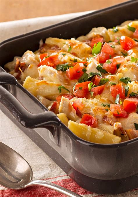 Monterey Chicken Pasta Bake Cheesy With Shredded Monterey Jack And