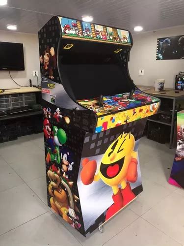 Fliperama Bartop Tela 32 Polegadas 21 000 Jogos Rodas