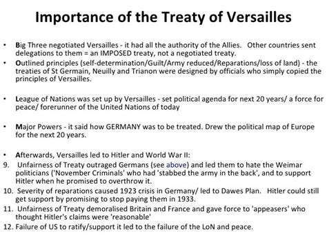 Treaty of Versailles Revision