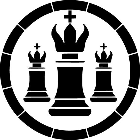 Chess - Black and White Isolated Icon - Vector illustration 33264694 ...