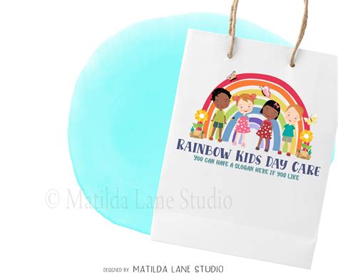 Rainbow Kids Logo, Daycare, Daycare Logo, Kids Logo, Preschool ...