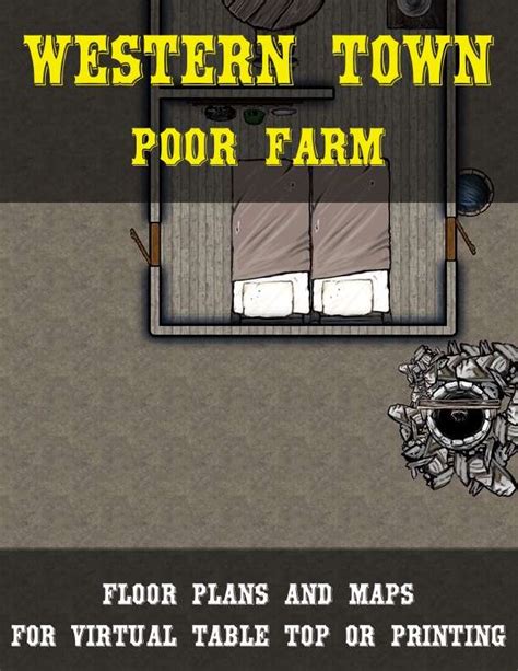 Western Town Poor Farm Map Pack Mmpapps Western Maps Drivethrurpg