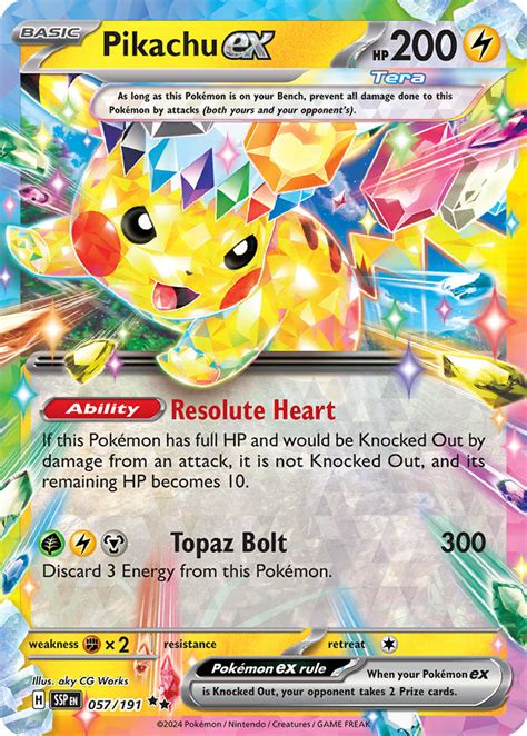 Pikachu Ex Surging Sparks SSP 057 PkmnCards