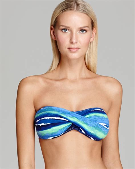 Lyst Tommy Bahama Water Waves Twist Bandeau Bikini Top