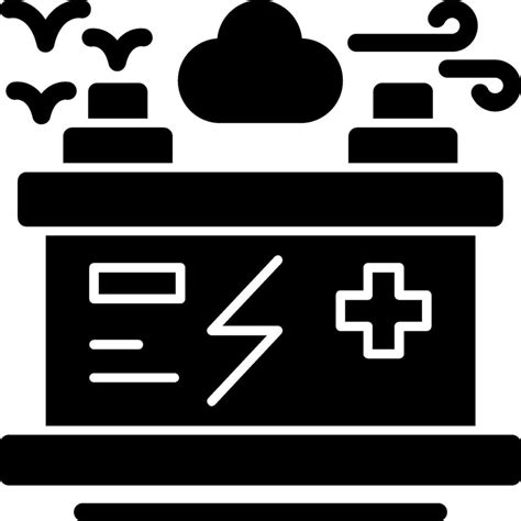 Battery Glyph Icon 39467746 Vector Art At Vecteezy