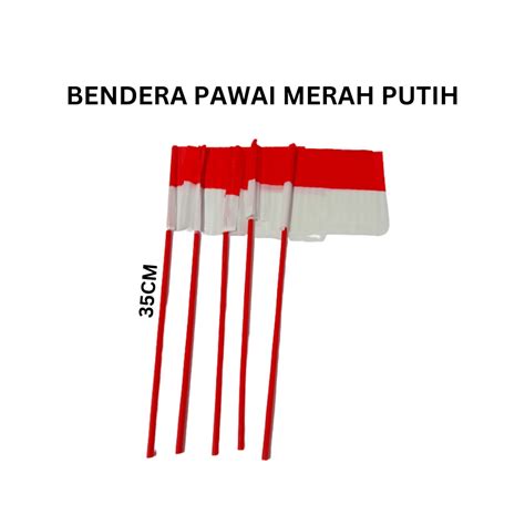 Jual BENDERA PLASTIK MERAH PUTIH BENDERA PAWAI KECIL BENDERA TANGAN