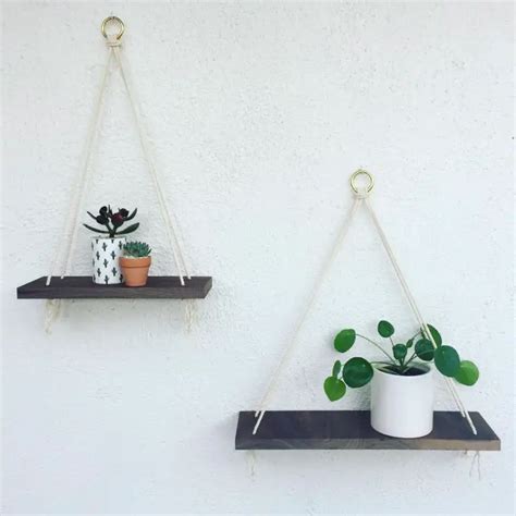 22 Diy Hanging Shelves And Decoration Ideas