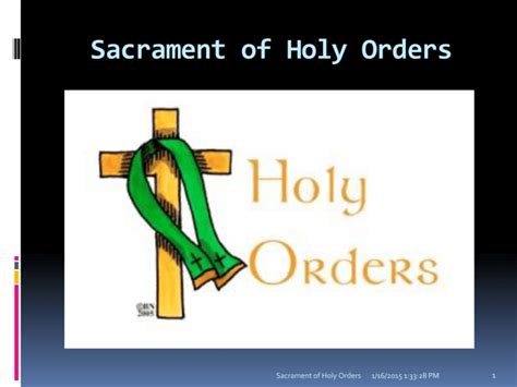 Sacrament of Holy Orders