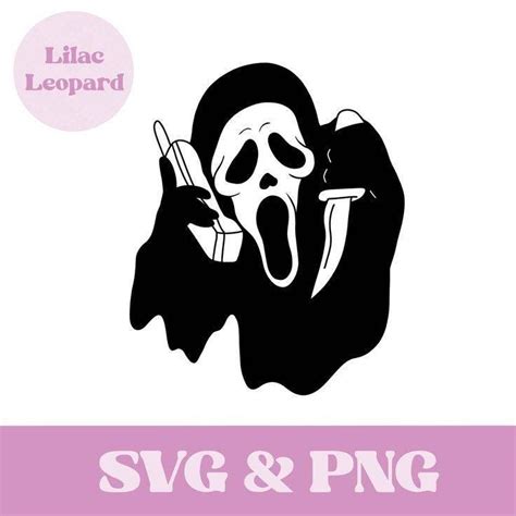 Ghostface Scream Horror Svg Png File Instant Download Etsy