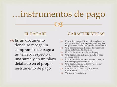 Instrumentos De Cobro Y Pago Ppt