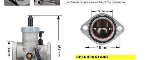 Amazon.com: NIBBI PEZ28 Carburetor 30mm Carburetor High Performance for ...