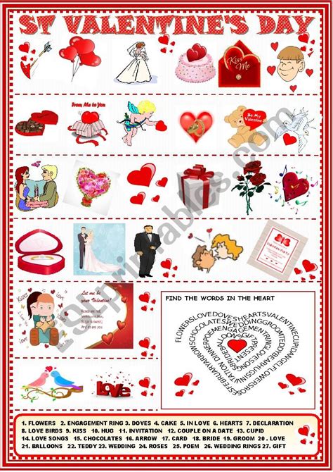 St Valentine´s Day Esl Worksheet By Spied D Aignel